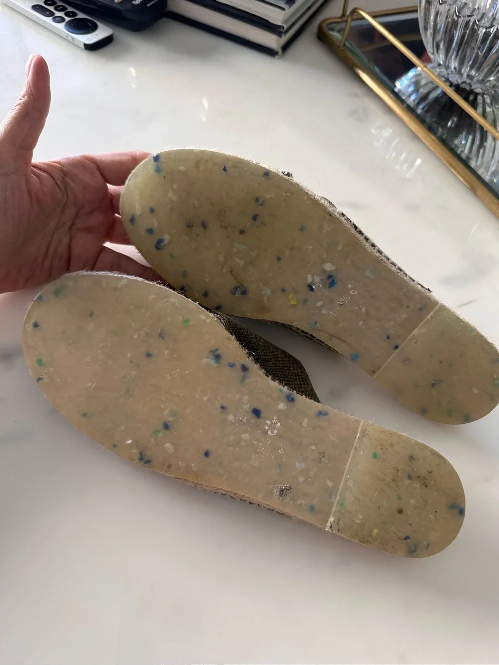 CASTAÑER ESPADRILLE SLIDES SANDALS GREEN SIZE 38